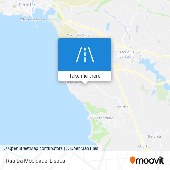 Rua Da Mocidade mapa