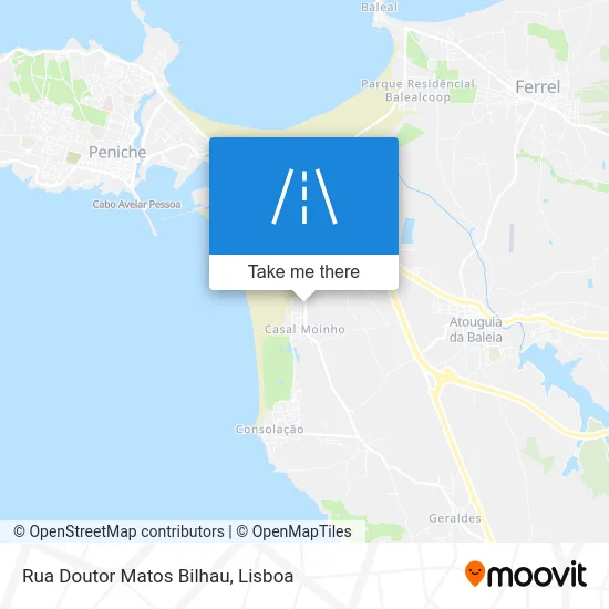 Rua Doutor Matos Bilhau map