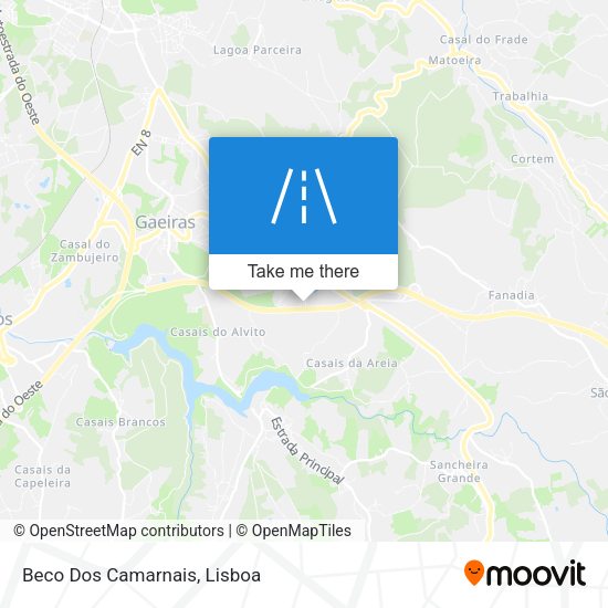 Beco Dos Camarnais mapa