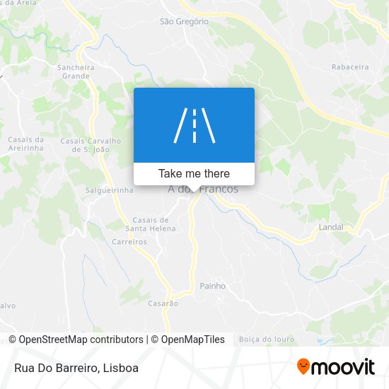Rua Do Barreiro mapa