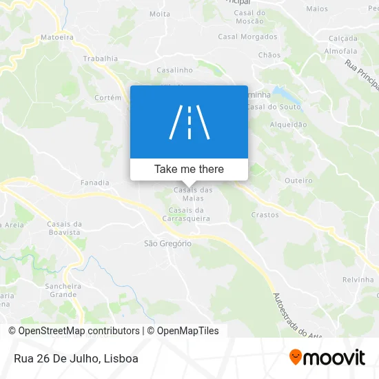 Rua 26 De Julho map
