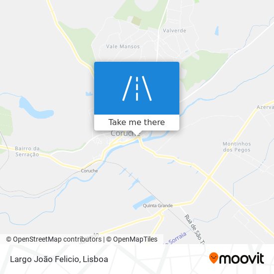 Largo João Felicio mapa