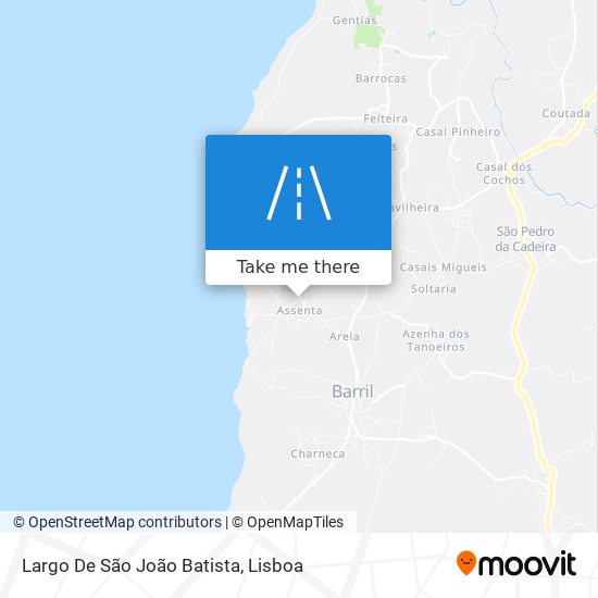 Largo De São João Batista mapa