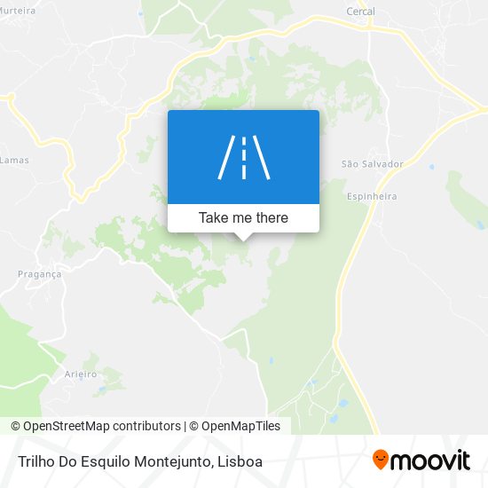 Trilho Do Esquilo Montejunto mapa