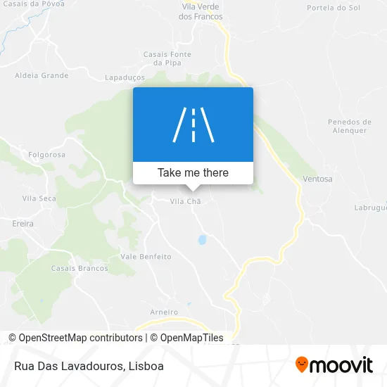 Rua Das Lavadouros map
