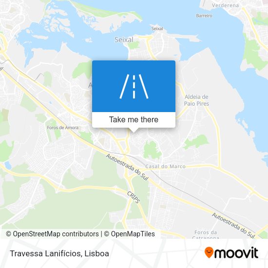 Travessa Lanifícios mapa