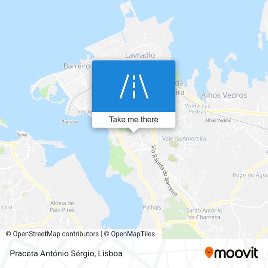 Praceta António Sérgio mapa