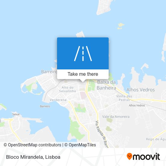 Bloco Mirandela mapa