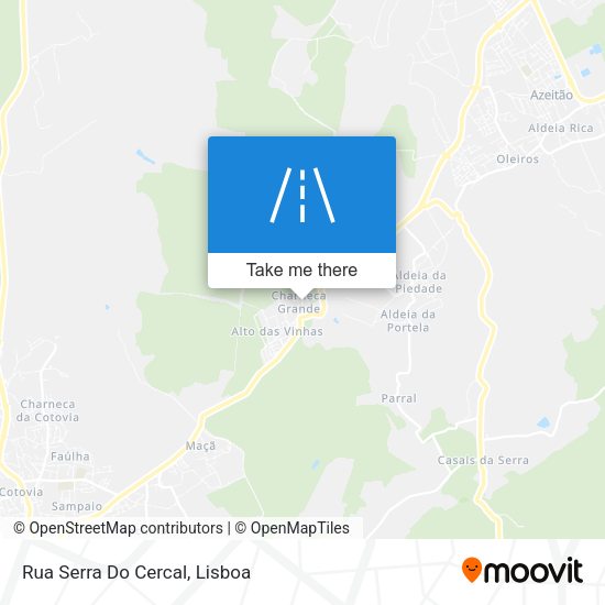 Rua Serra Do Cercal mapa