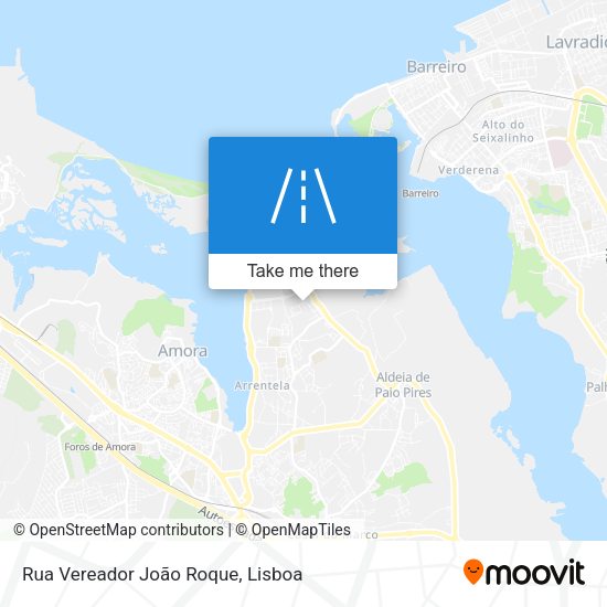 Rua Vereador João Roque mapa
