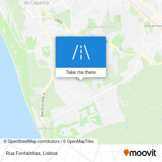 Rua Fontainhas mapa