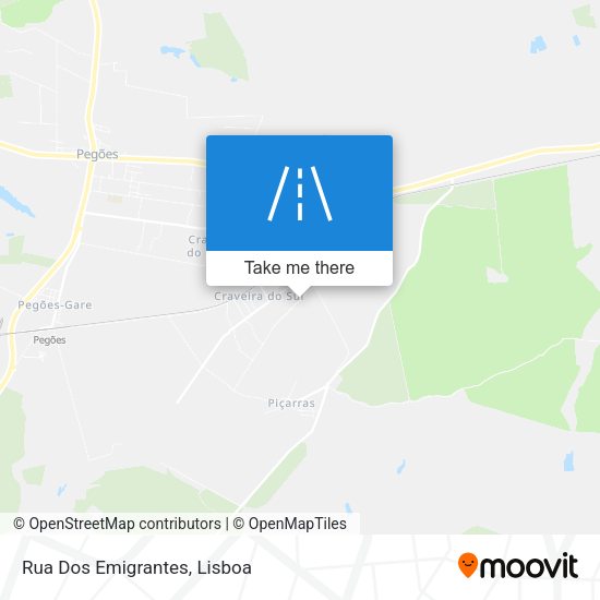 Rua Dos Emigrantes mapa