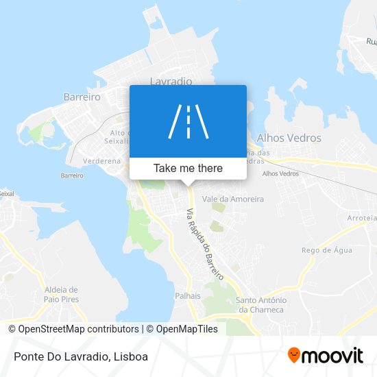 Ponte Do Lavradio mapa