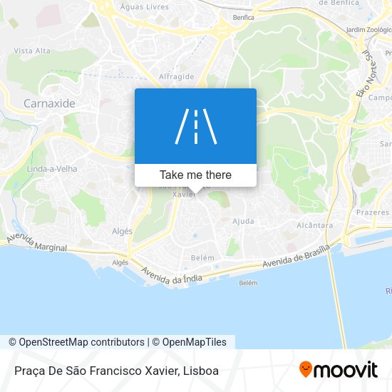 Praça De São Francisco Xavier mapa