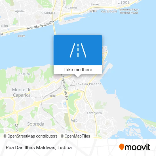 Rua Das Ilhas Maldivas map