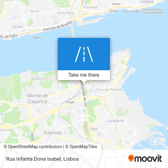 Rua Infanta Dona Isabel map