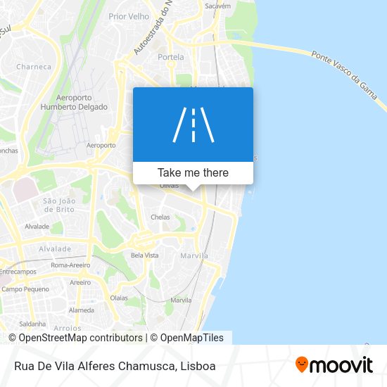 Rua De Vila Alferes Chamusca map