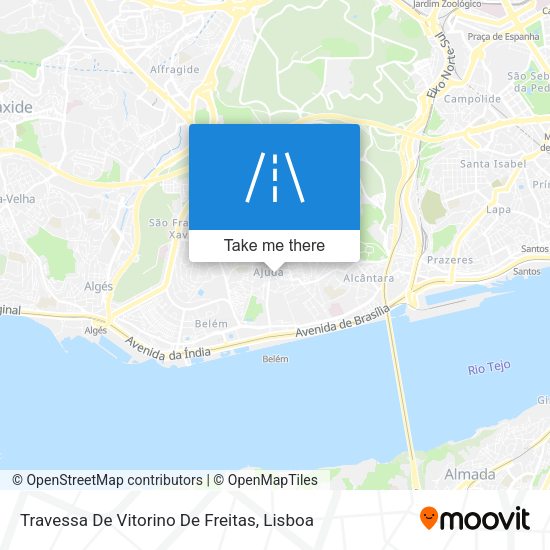 Travessa De Vitorino De Freitas mapa