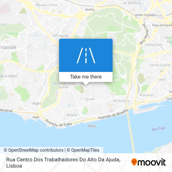 Rua Centro Dos Trabalhadores Do Alto Da Ajuda map