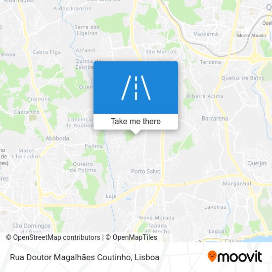 Rua Doutor Magalhães Coutinho map