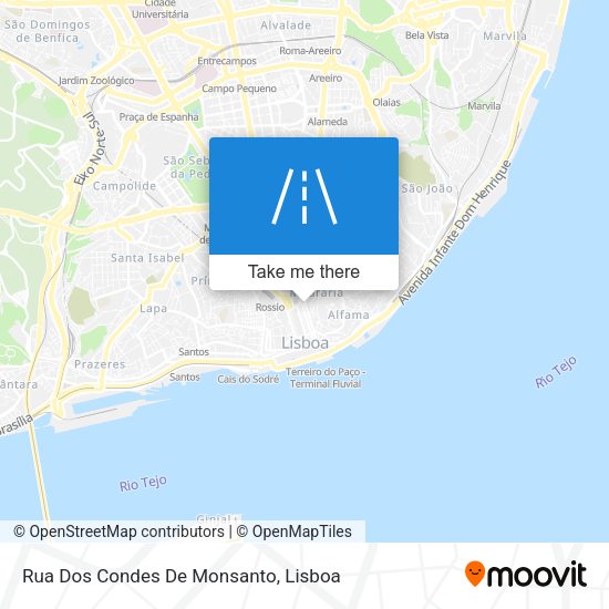 Rua Dos Condes De Monsanto map