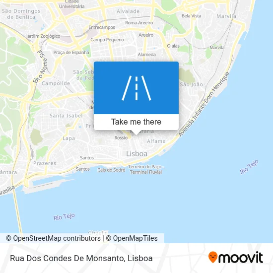 Rua Dos Condes De Monsanto map