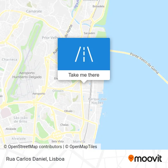 Rua Carlos Daniel map