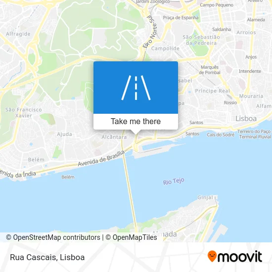 Rua Cascais map