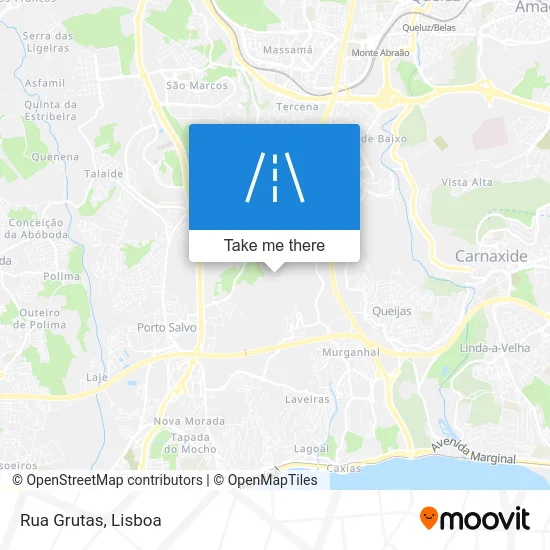 Rua Grutas map