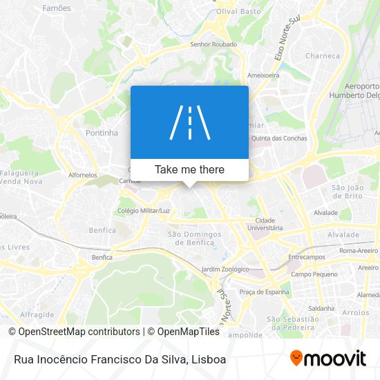 Rua Inocêncio Francisco Da Silva mapa