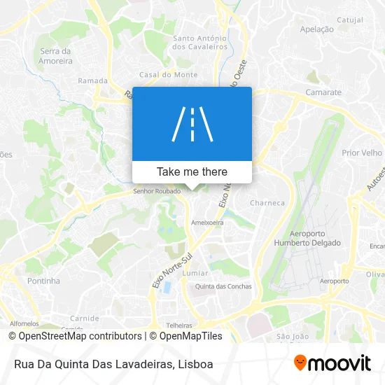 Rua Da Quinta Das Lavadeiras map