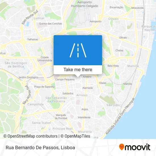 Rua Bernardo De Passos map