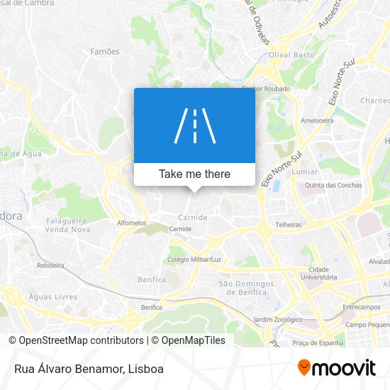 Rua Álvaro Benamor map