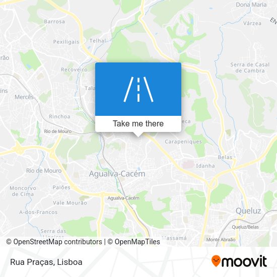 Rua Praças mapa
