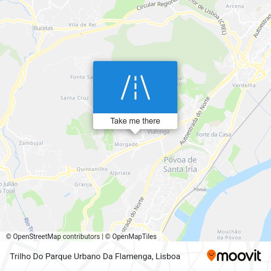 Trilho Do Parque Urbano Da Flamenga map
