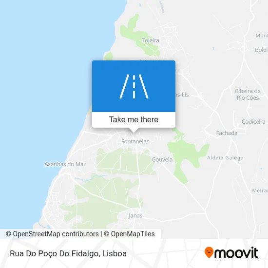 Rua Do Poço Do Fidalgo map