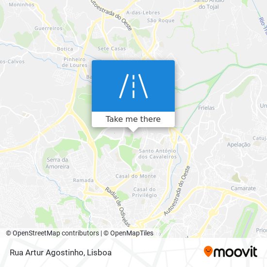 Rua Artur Agostinho mapa