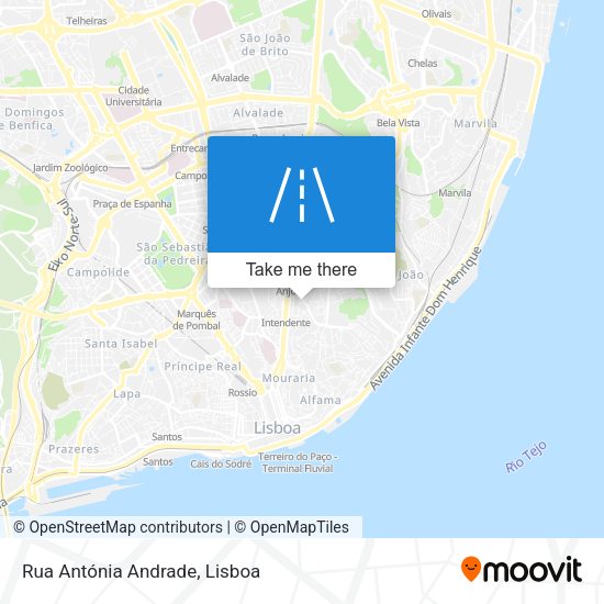 Rua Antónia Andrade map