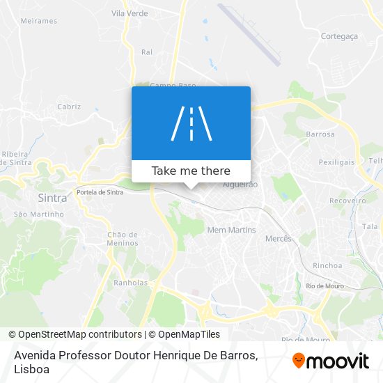 Avenida Professor Doutor Henrique De Barros mapa