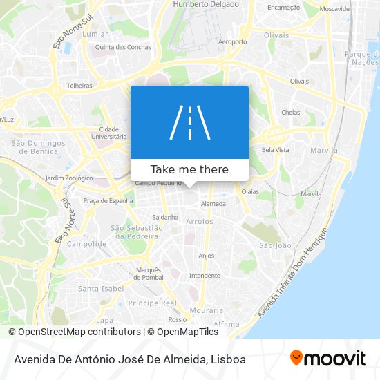 Avenida De António José De Almeida map