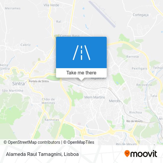 Alameda Raul Tamagnini mapa