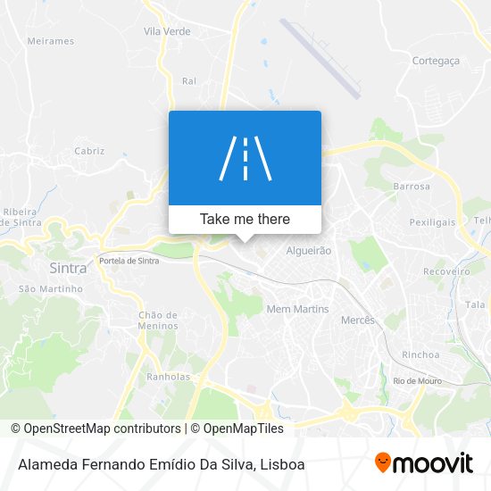 Alameda Fernando Emídio Da Silva map