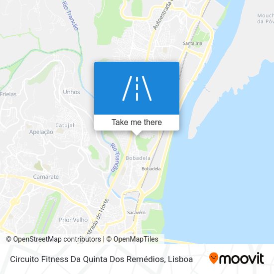 Circuito Fitness Da Quinta Dos Remédios mapa