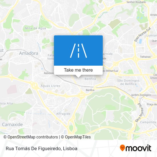 Rua Tomás De Figueiredo mapa