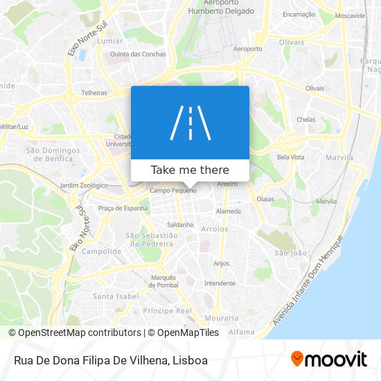 Rua De Dona Filipa De Vilhena mapa