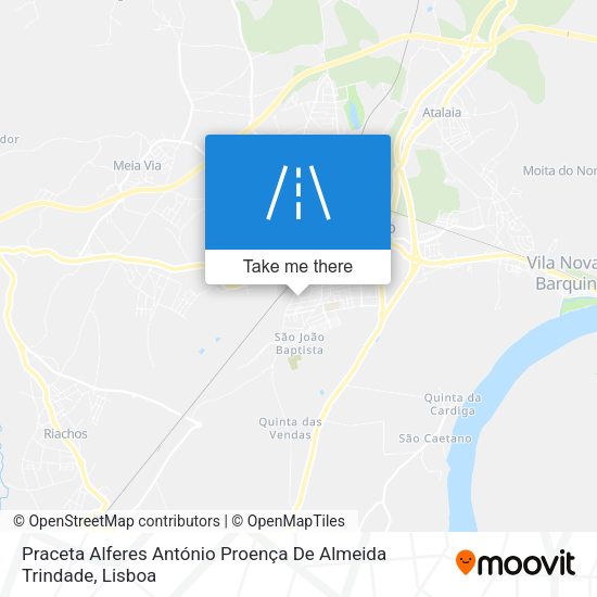 Praceta Alferes António Proença De Almeida Trindade mapa