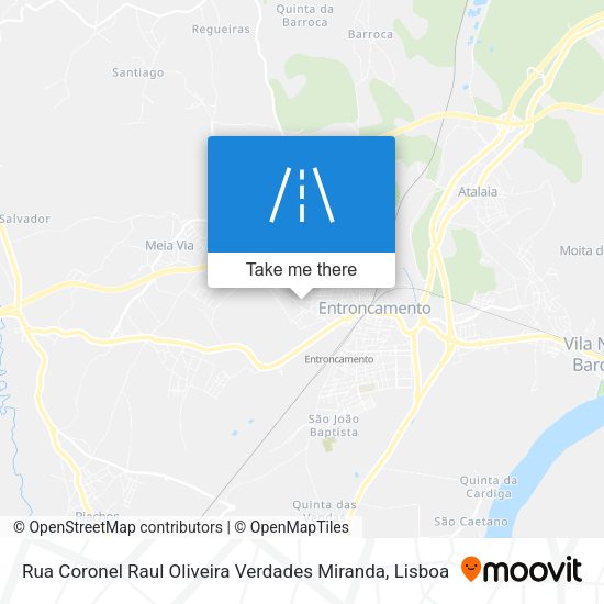 Rua Coronel Raul Oliveira Verdades Miranda mapa