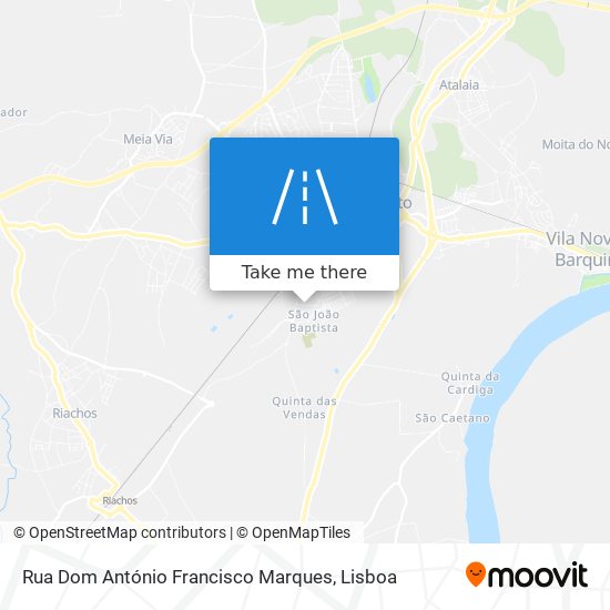 Rua Dom António Francisco Marques mapa