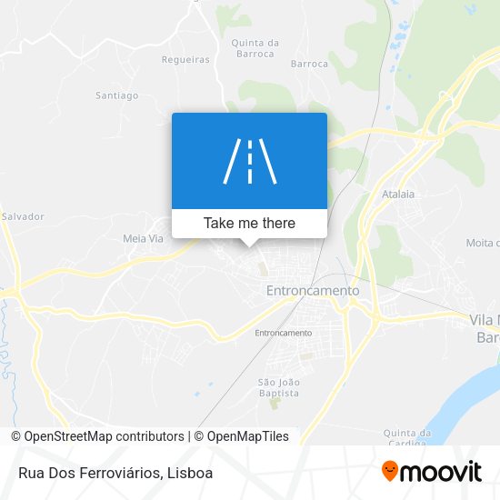 Rua Dos Ferroviários mapa