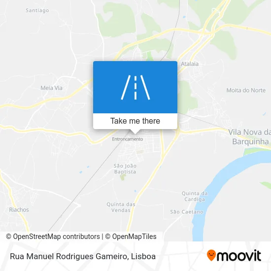 Rua Manuel Rodrigues Gameiro map